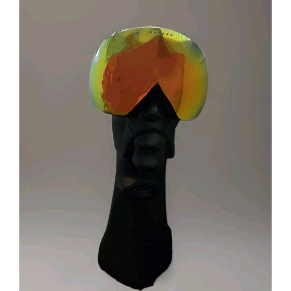 NEW 2012 Oakley Air Brake Goggles Flight Deck Fire Iridium Lens Whte O Frame M/L - Picture 14 of 15